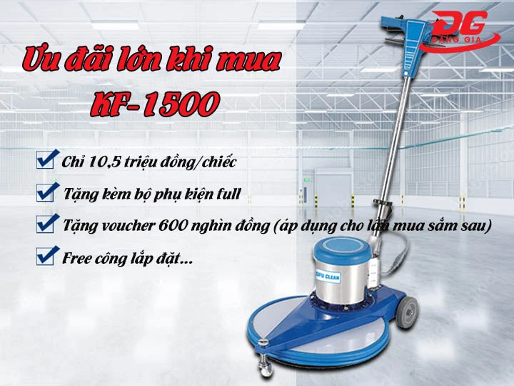 mua Máy đánh bóng sàn công nghiệp KF-1500
