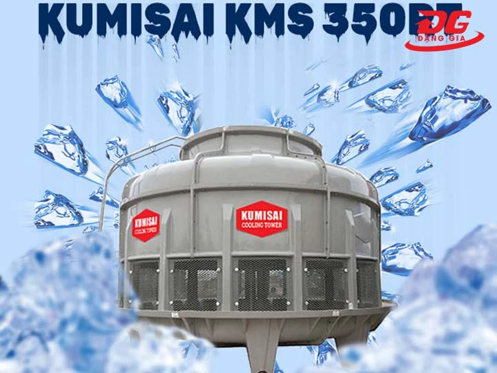 Tháp giải nhiệt Kumisai KMS 350RT làm mát hiệu quả