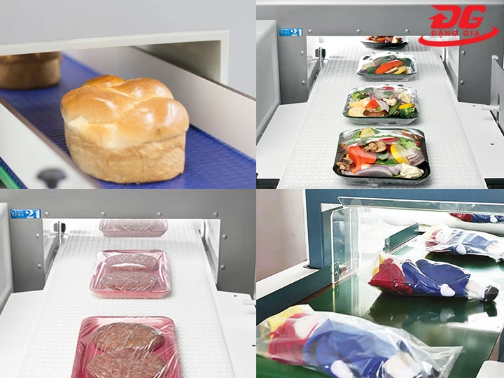 ứng dụng máy dò kim loại băng tải