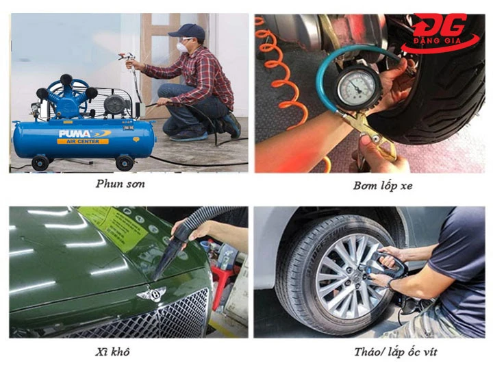 Ứng dụng máy nén khí Puma 5HP vào công việc thực tế
