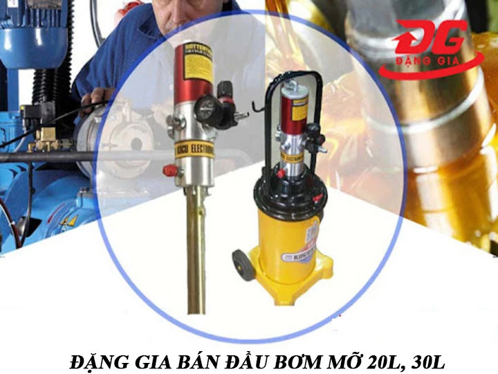 Đặng Gia - Địa chỉ bán đầu bơm máy bơm mỡ 20L, 30L top đầu