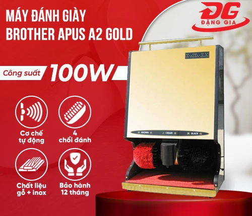 Máy đánh bóng giày tự động Brother Apus A2 Gold 2