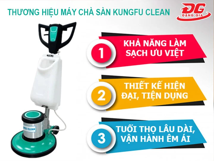 thương hiệu máy chà sàn Kungfu Clean