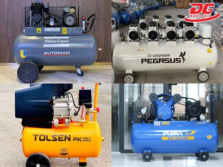các thương hiệu máy nén khí 8kg nổi tiếng
