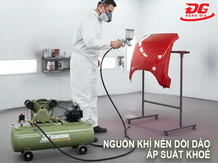máy nén khí 8kg tạo ra nguồn khí nén dồi dào