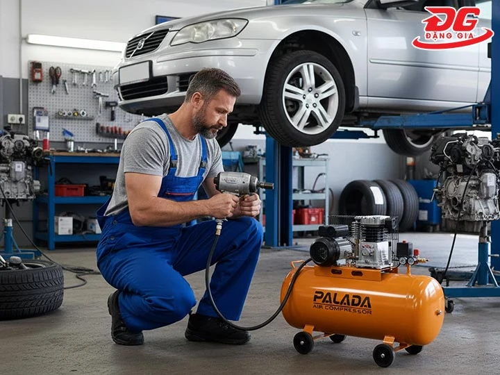 sử dụng máy nén khí 8kg