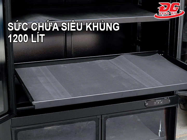 sức chứa khủng của Tủ chống dẫn ẩm Nikatei DCH1200