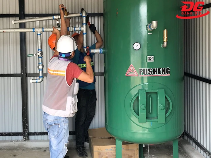 ứng dụng bình chứa khí nén Fusheng 1300L