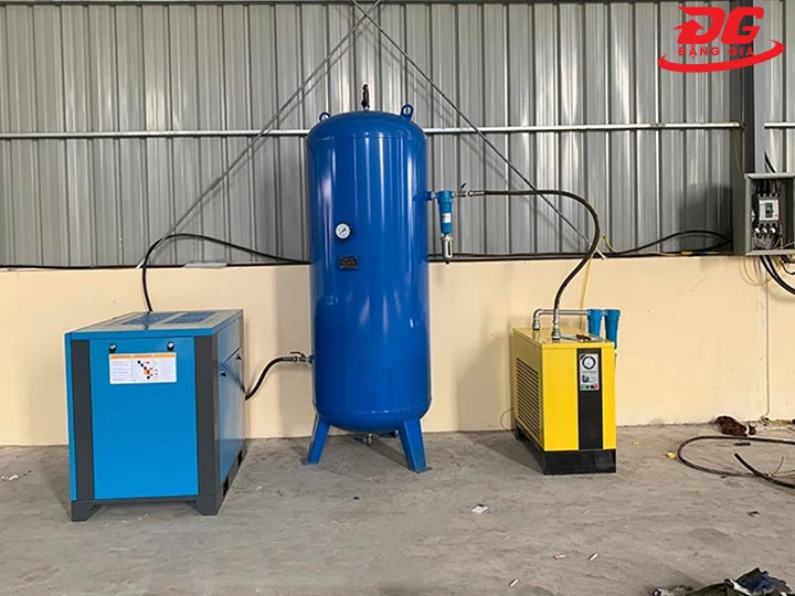 lắp bình chứa khí nén đúng vị trí