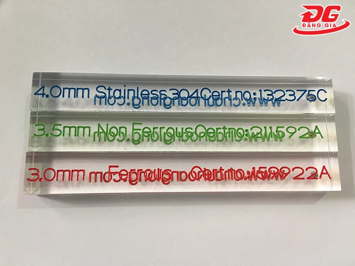 mẫu thử máy dò kim loại