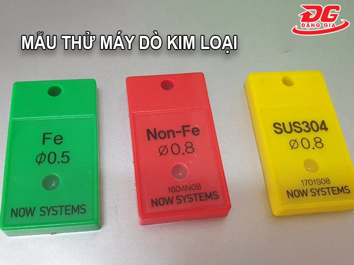 mẫu thử máy dò kim loại
