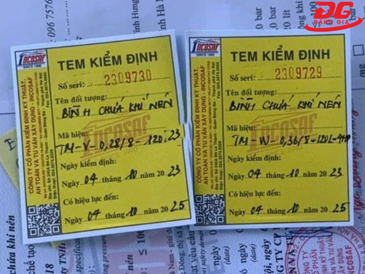 Tiêu chuẩn kiểm định bình khí nén 