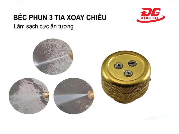 Đầu béc rửa xe tia xoay chiều