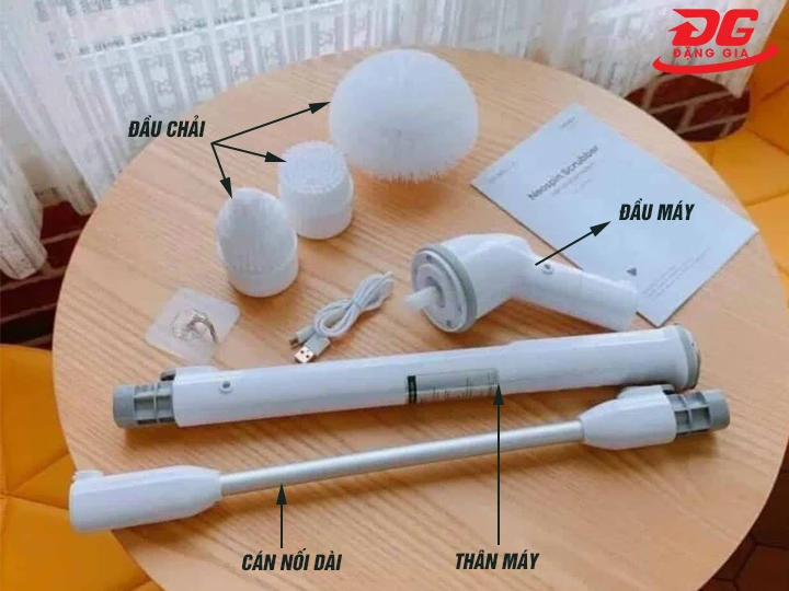 Kết cấu máy chà nhà vệ sinh