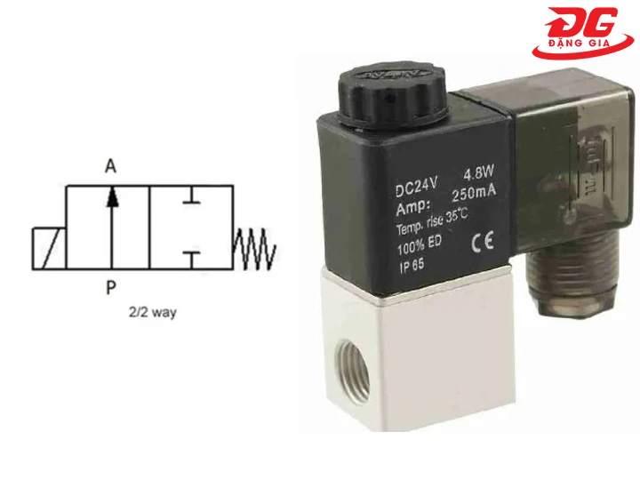 Van điện từ máy nén khí 2/2