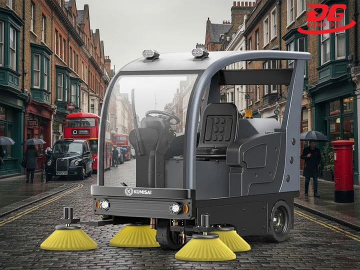 hình ảnh Xe quét rác ngồi lái Kumisai KMS-S9