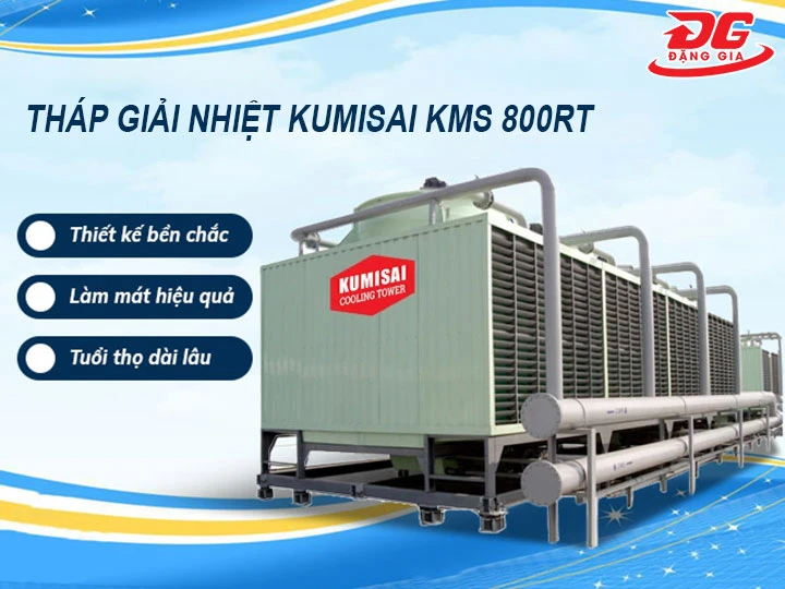 ưu điểm của Tháp giải nhiệt vuông Kumisai KMS 800RT
