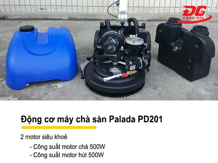 cấu tạo Máy chà sàn liên hợp mini Palada PD201