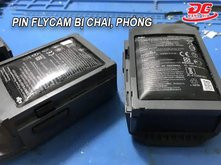 pin flycam bị chai, phồng