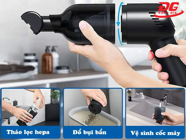 vệ sinh máy hút bụi ô tô đúng cách