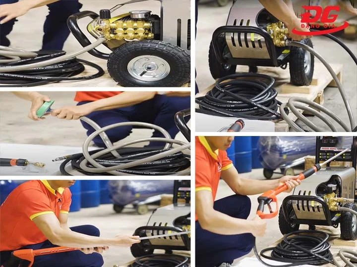 các bước lắp máy rửa xe cao áp