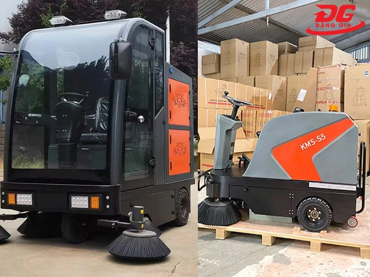 xe quét rác ngồi lái