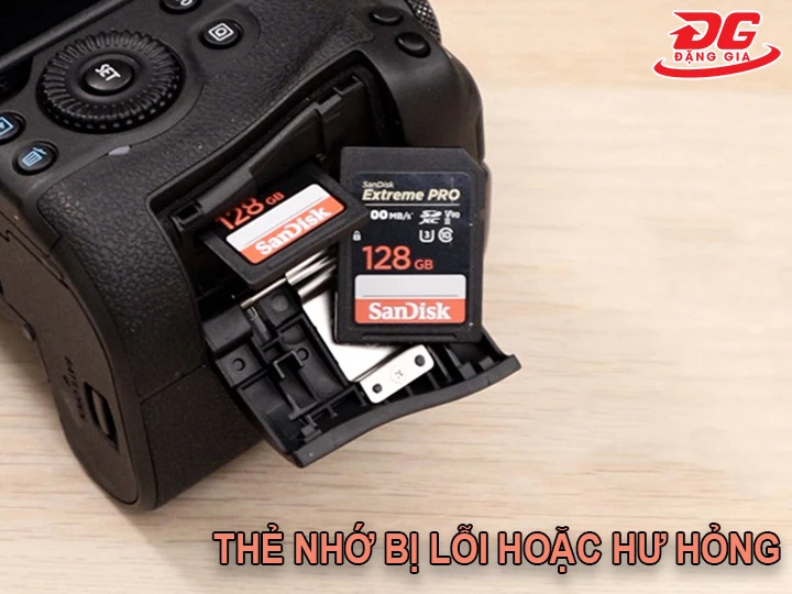 Thẻ nhớ bị lỗi, hỏng