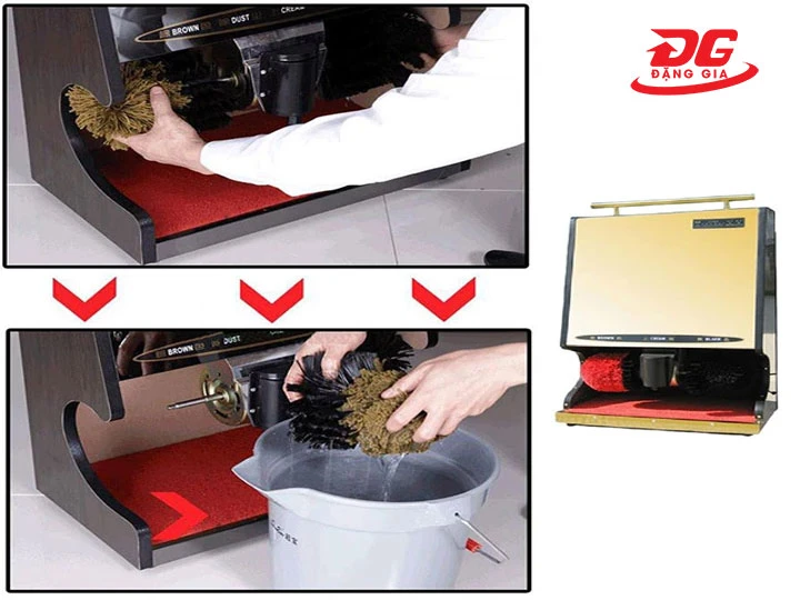 Vệ sinh máy đánh giày