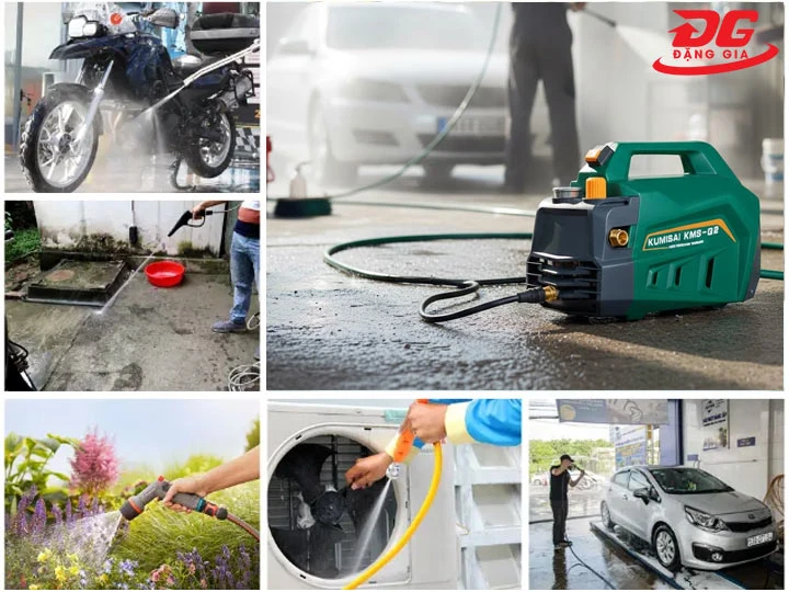 Ứng dụng máy rửa xe gia đình Kumisai KMS Q2