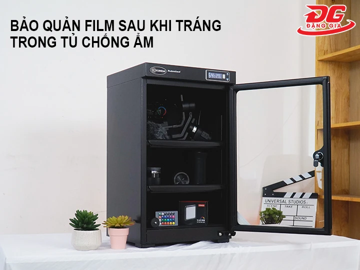bảo quản film sau khi tráng tại tủ chống ẩm