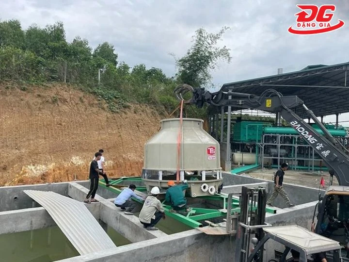 lắp đặt tháp hạ nhiệt