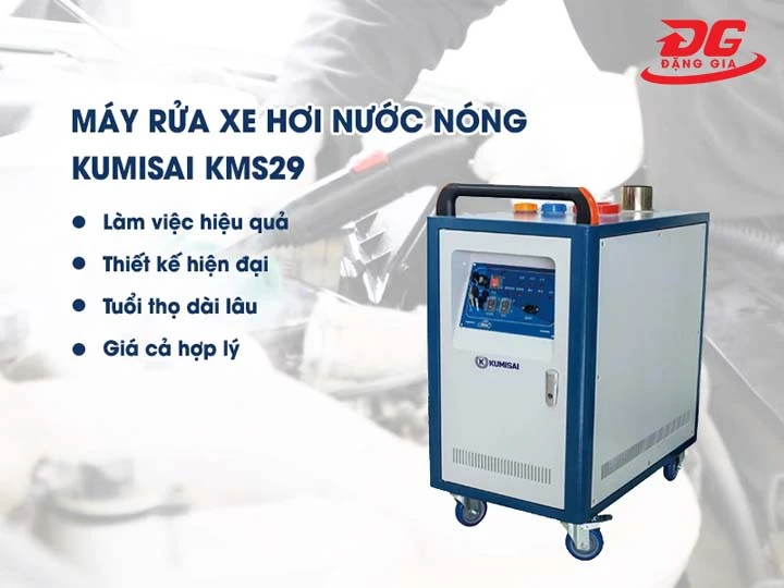 máy rửa xe hơi nước nóng Kumisai KMS29 ưu việt