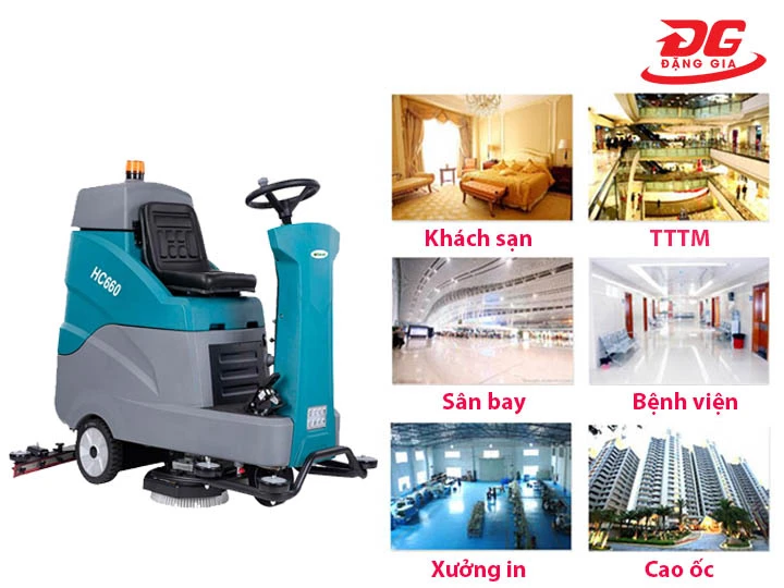 ứng dụng Máy chà sàn HC660