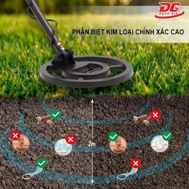 khả năng phân biệt của máy dò kim loại