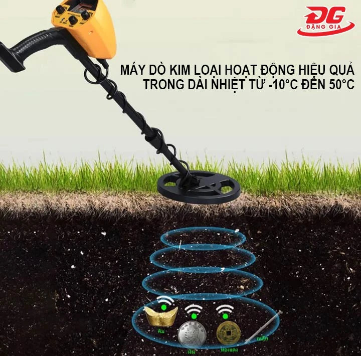 dải nhiệt độ làm việc của máy dò kim loại