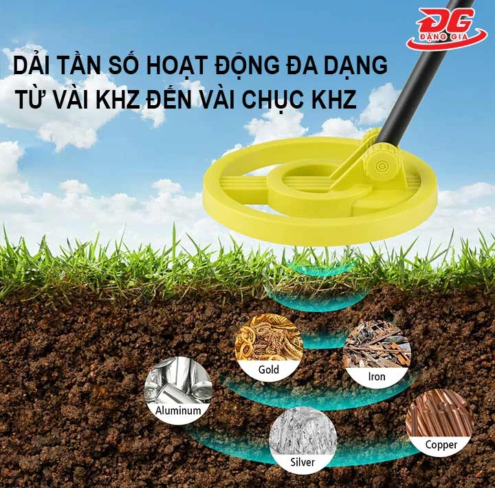 tần số hoạt động của máy dò kim loại