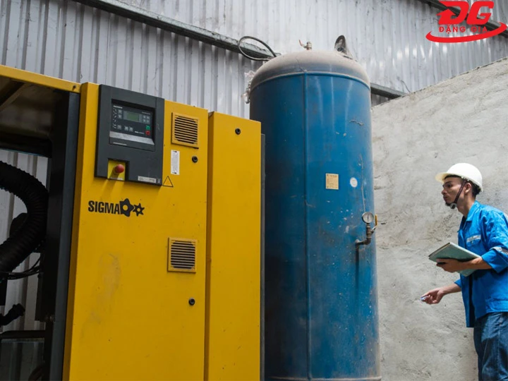 Kiểm tra tổng thể máy nén khí trước khi vận hành