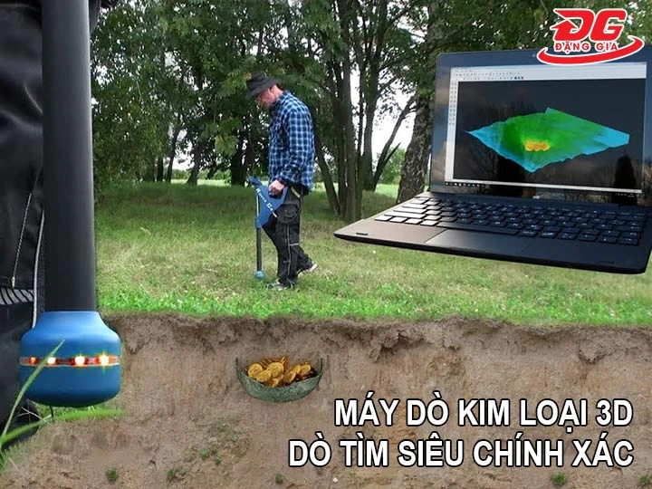 máy dò kim loại 3D dò tìm chính xác