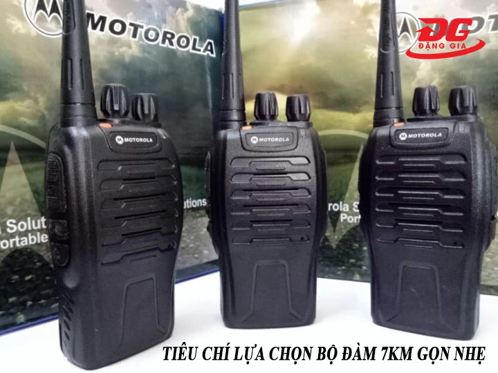 Tiêu chí lựa chọn bộ đàm 7km gọn nhẹ, loa rõ, sóng khỏe