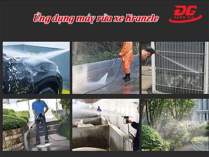 ứng dụng máy rửa xe Kranzle