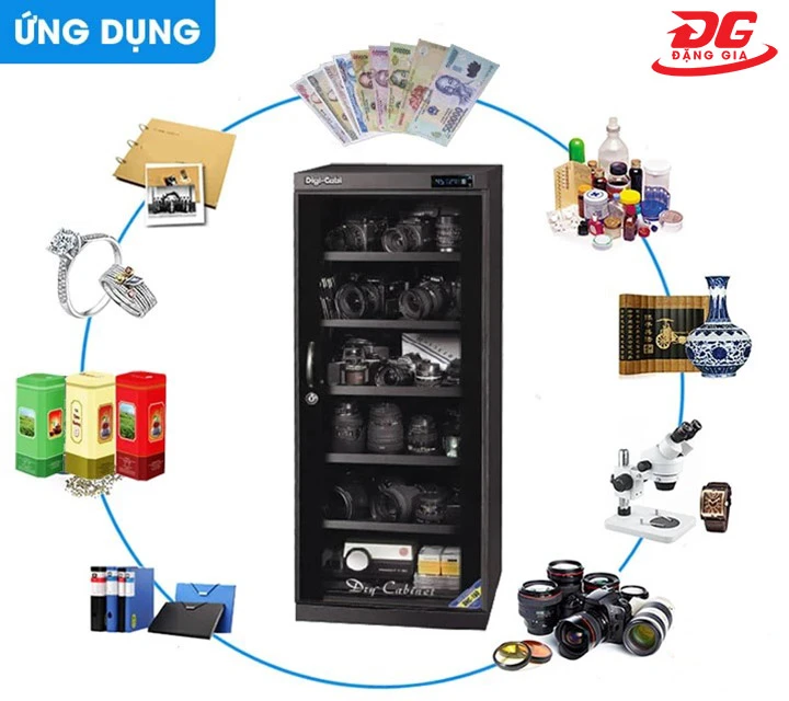 ứng dụng của tủ chống ẩm Dry-Cabi DHC 160
