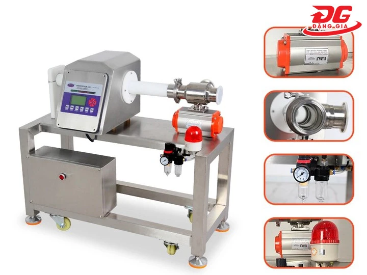 các bộ phận của máy dò kim loại dạng đường ống