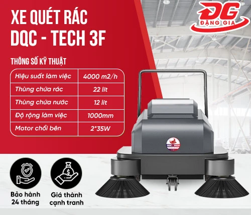 Xe quét rác đẩy tay DQC - Tech 3F 2