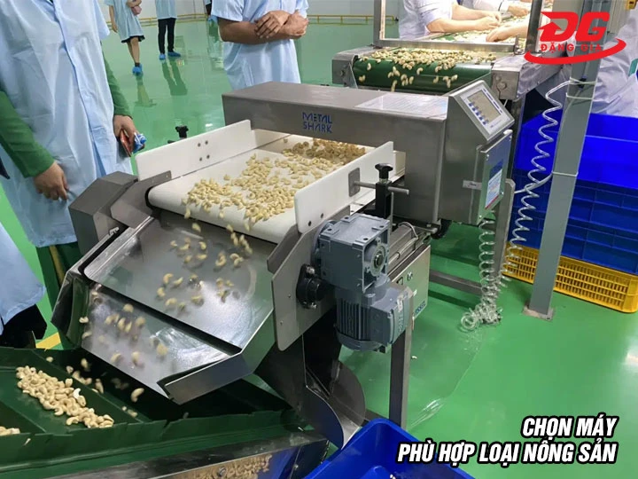 Chọn máy dò kim loại nông sản 