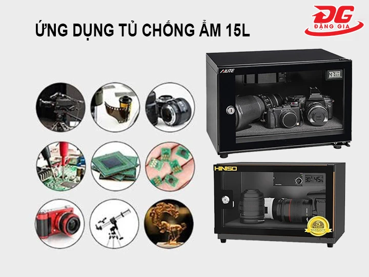 ứng dụng của tủ chống ẩm 15L