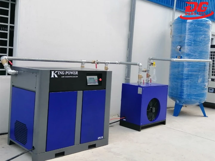 lắp đặt máy nén khí 15kW