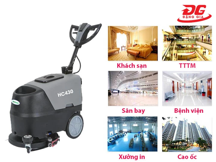 ứng dụng máy chà sàn HiClean HC430