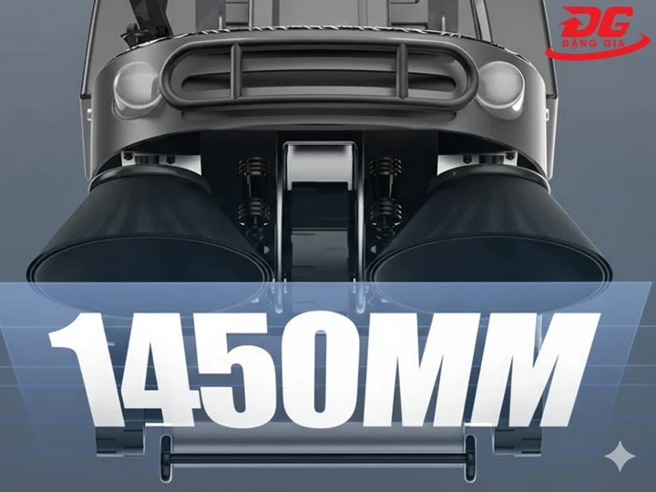 Máy quét rác DQC - Tech 6F với bề rộng chổi làm sạch 1450mm