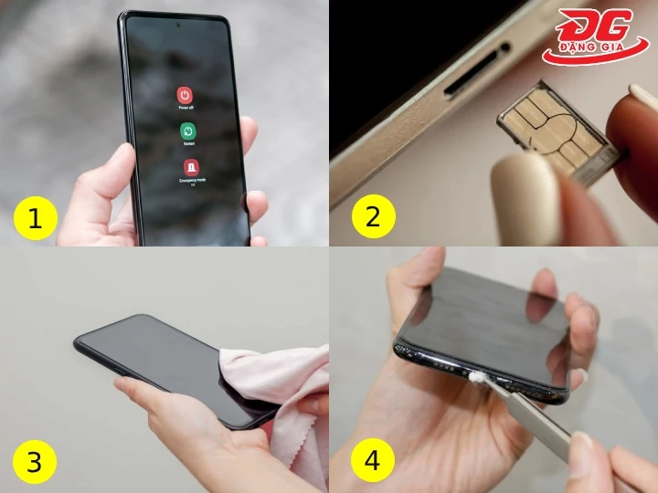 Quy trình hút ẩm điện thoại bị dính nước