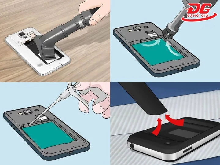 các cách hút ẩm điện thoại